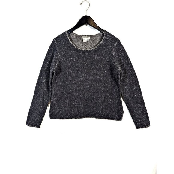 Royal Robbins 100% Wool Cropped Boxy Sweater Women's M Gray Scottish Outdoor - Picture 1 of 6